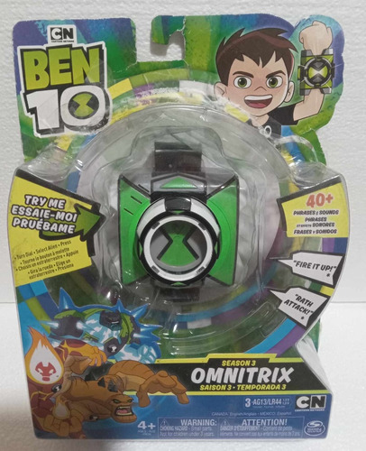 Reloj Ben10 Omnitrix 40 Soni2 Frases Detalle Temporada 3