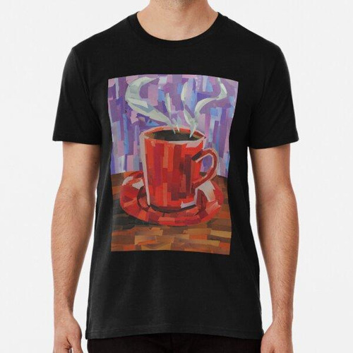 Remera Red Coffee Cup Algodon Premium