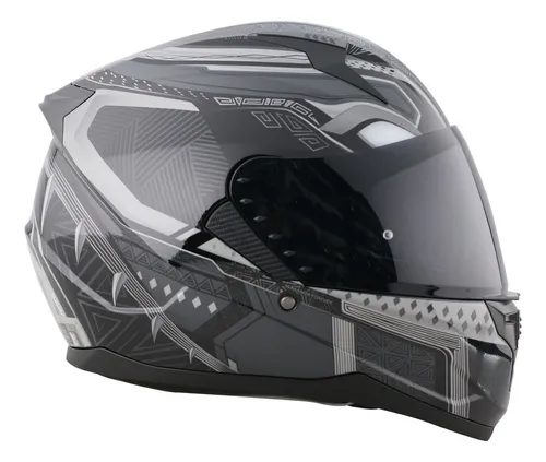 Casco moto pantera negra sale