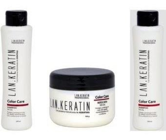 Kit Color Care Lan.keratin Sin Sal Cabello Tinturado 