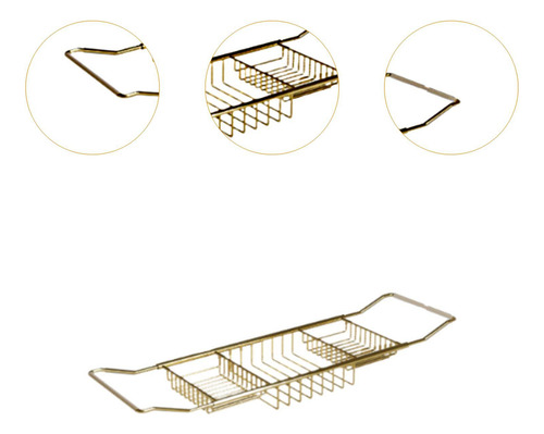 Tablero De Mesa Para Bañera, Bandeja De Mesa Oro