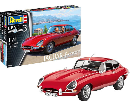 07668 Type Coupé 24 Escala Sin Construir Sin Kit Modelo Rojo