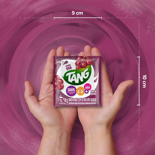 Refresco Em Pó Uva Pacote 18 Sachês 18g Tang