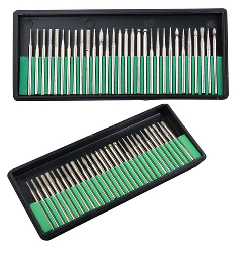 Kit 30 Brocas Diamant Dremel Minitaladro Grabado Envi Gratis