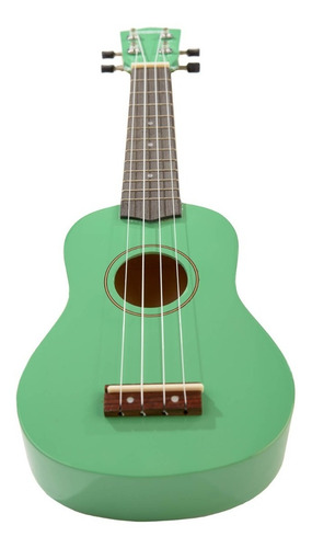 Imagen 2 de 10 de Ukelele Soprano Creep Waimea Verde + Funda + Correa!