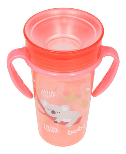 Copo 360 Graus De Treinamento Bebe Com Alça Infantil Buba