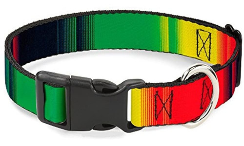 Collar De Clip De Plastico Con Hebilla - Rasta Vertical Zar