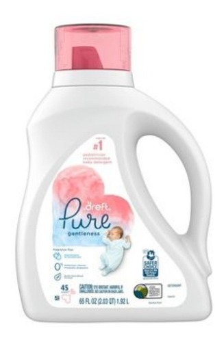 Detergente Líquido Dreft Pure 1.92 Litros Para Bebé