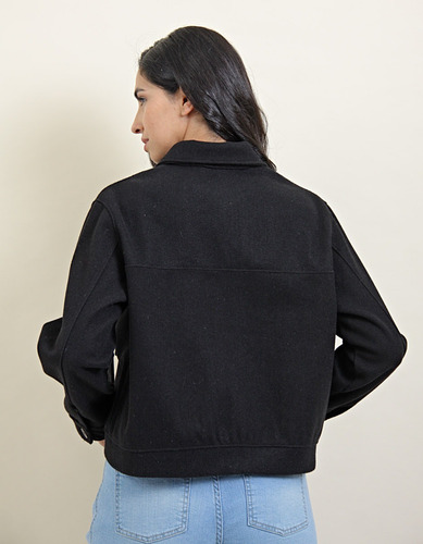 Chaqueta Paño Mujer Soluna Moda Detalle Botones Abrigada
