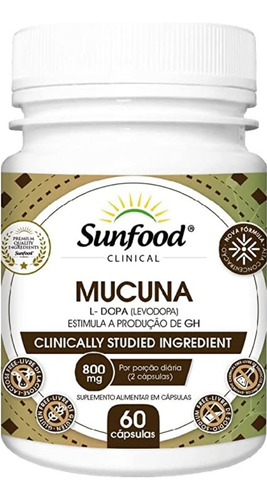 Mucuna 800mg 60 Capsulas Sunfood Clinical