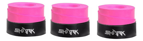 Overgrip Shark Pro P/raquete  Beach Tennis - Rosa - Kit C/3