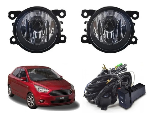 Faros Niebla Figo 2016 2017 2018 Kit Calidad Tipo Original