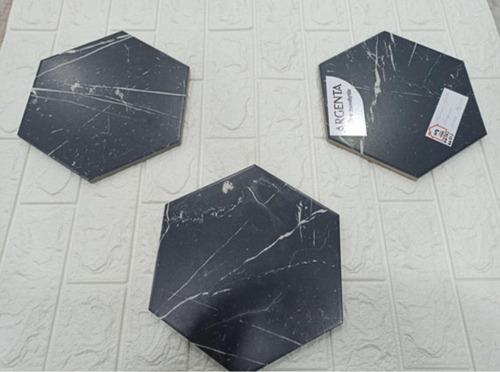 Arg Porcelanato Hexagonal Español Marquina 25*22