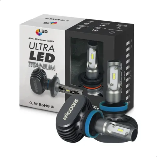 2 Lâmpadas Ultraled Titanium Shocklight 10000lm 6000k 50w - R$ 153,06