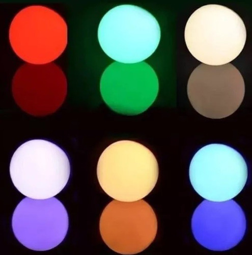 Imagem 2 de 6 de Lampada Led Bulbo 3w Rgb Colorida Bivolt Controle Remoto