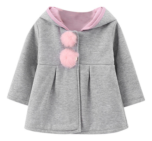 Chaqueta Con Capucha Para Niñas, Nuevo Estilo, Talla Pequeña