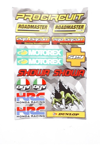 Calco Calcomania Sticker Honda Pro Circuit Varias Marcas