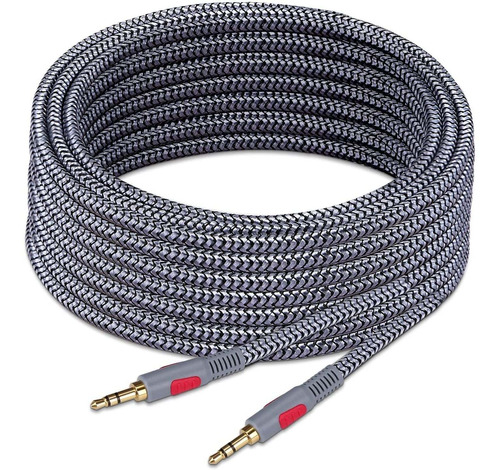 Cable Aux De Audio Estereo 3,5 Mm | M/m | Negro, 9 M