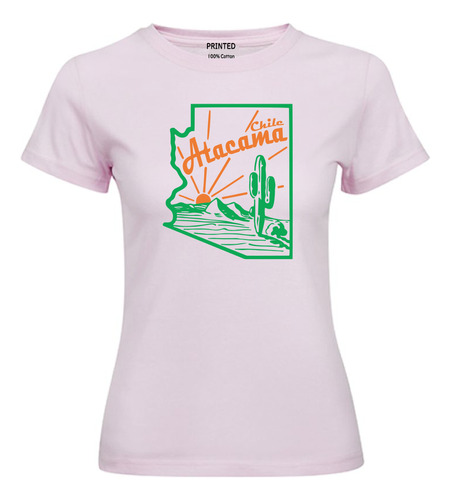 Polera Mujer Estampado Vintage Atacama Chile