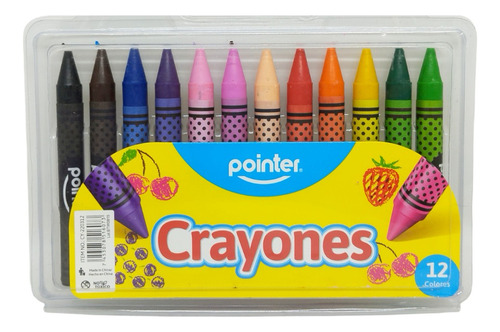 Creyones De Cera Pointer 12 Unds Lavables