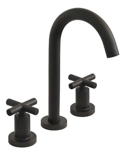 Griferia Peirano Black Velvet Lavatorio Mesada 60 190 Acabado Mate