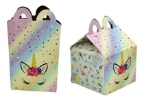 Comprar Cajitas Personajes Unicornio Dreams Cumpleaños X5u Cotillon