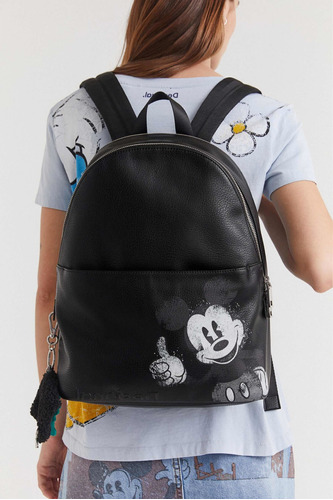 Mochila Mickey Desigual Nueva Con Monedero