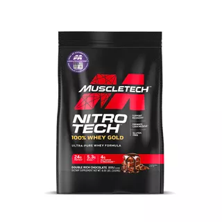 Suplemento en polvo MuscleTech Performance Series Nitro Tech 100% Whey Gold proteína sabor chocolate en doypack de 3.63kg