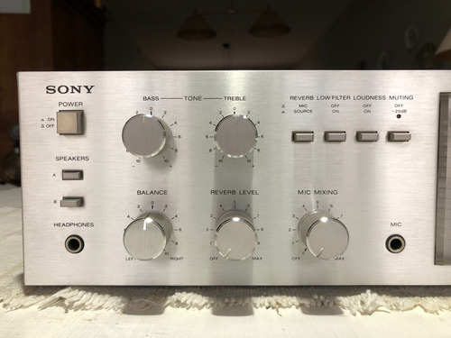 Amplificador Hi-fi Sony Ta-535 Japan 1980 - Impecable - 220v Aluminio 40 W (Usado)