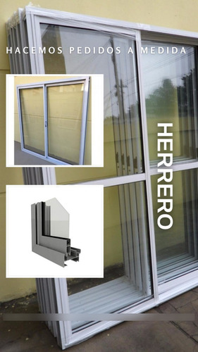 Ventana De Aluminio  200x200 Vidro 3mm Herrro Alto Transito