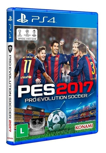 Pes 2017 Pro Evolution Soccer Ps4 Mídia Física Semi Novo