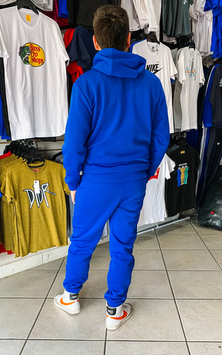 Conjunto Deportivo 1 Color Liso Sudadera Y Pants De Hombre