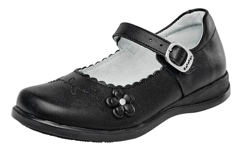 Ensueño Niña Zapato Escolar Color Negro. Cod 69942-2