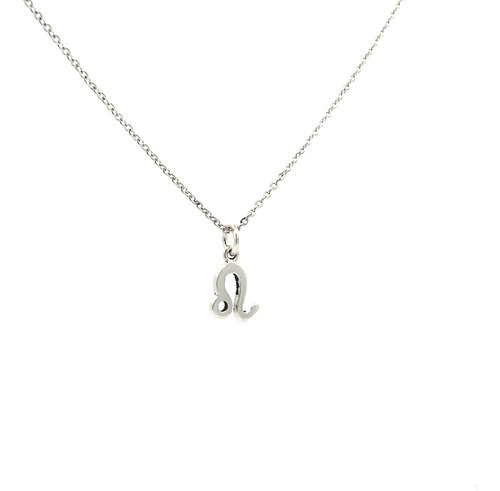 Collar Dije Zodiaco Plata .925 De 45 Cm Mujer Hombre Agálea Color Leo