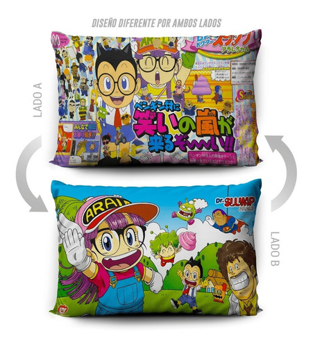 Imagen 5 de 5 de Funda De Almohada Arale Dr Slump 70x45cm Vudú Love