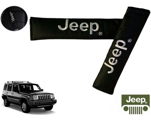 Par Almohadillas Cubre Cinturon Jeep Commander 5.7 2010