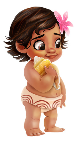 Kit Cliparts + Papeles - Princesas - Moana Bebé