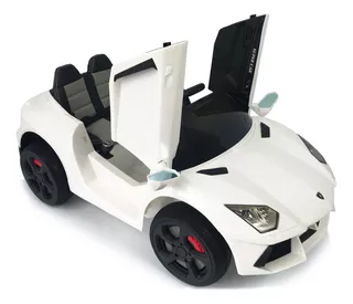 Carro Moto Electrico Niños Lamborghini Llanta Caucho C/trol