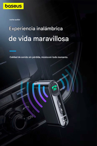 Receptor Bluetooth 5.0 Auxiliar Con Manos Libres Baseus