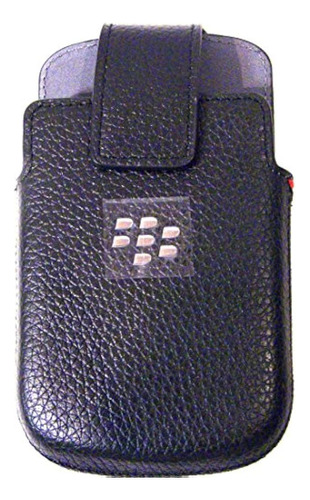 Funda Funda Giratoria De Cuero Para Borde Blackberry Q10 - E