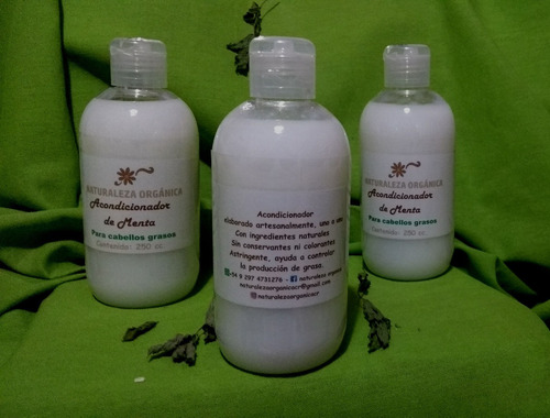 Shampoo Y Acondicionador De Menta Para Cabellos Grasos