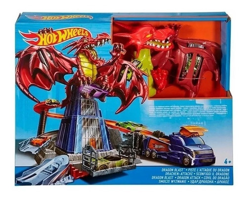 Hot Wheels City Pista Dragon Explosivo Mattel 