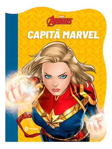 Livro Recortado Marvel - Capitã Marvel - Capa Brochura 