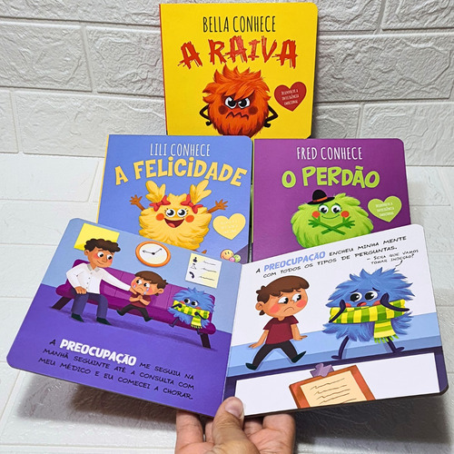 Kit Livro Infantil Conhecendo As Emoções Autoconhecimento Livro Para Ajudar No Desenvolvimento Emocional  