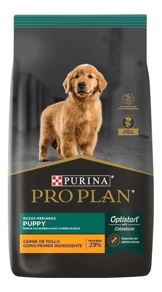 Alimento Pro Plan Cachorro De Raza Mediana Sabor Pollo x 15 kg