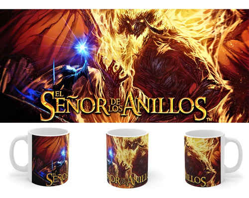 Rnm0407 Taza Tazon El Señor De Los Anillos Lord Of The Rings