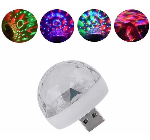 Bola De Luz Led Magic Ball Luces Disco Conector Usb Y Tlf