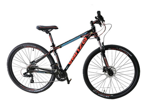 Bicicleta Venzo Skyline Evo R29 21veloc. Equip Shimano Rojo 22 "