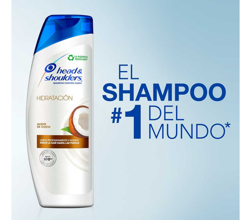 Shampoo Head & Shoulders Control Caspa Hidratación 180 Ml