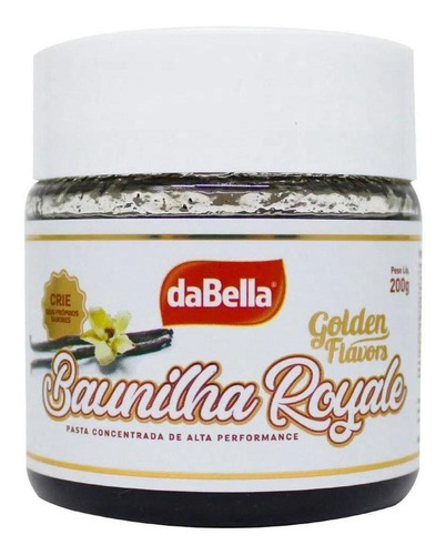 Pasta Concentrada Golden Flavors Baunilha Royale 200g Dabell